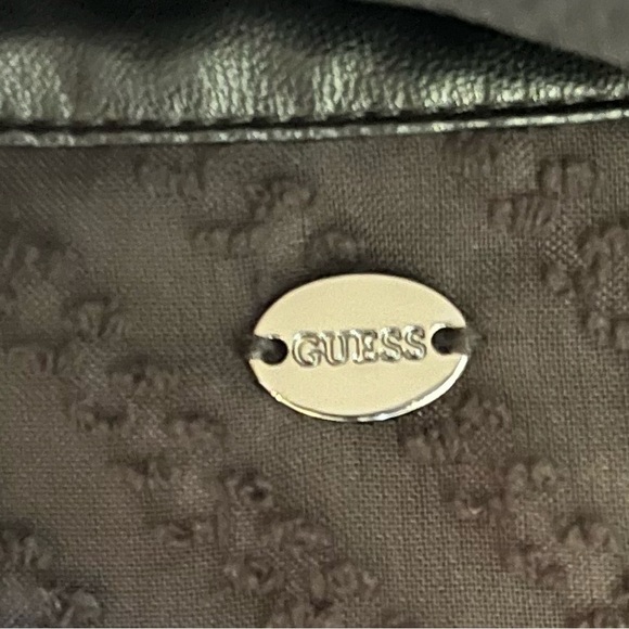 NWT guess Womens semi sheer chevron blouse shirt button down large - Picture 6 of 8